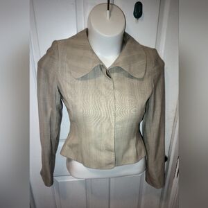 Ellen Tracy Gray Jacket/Blazer Sz 4